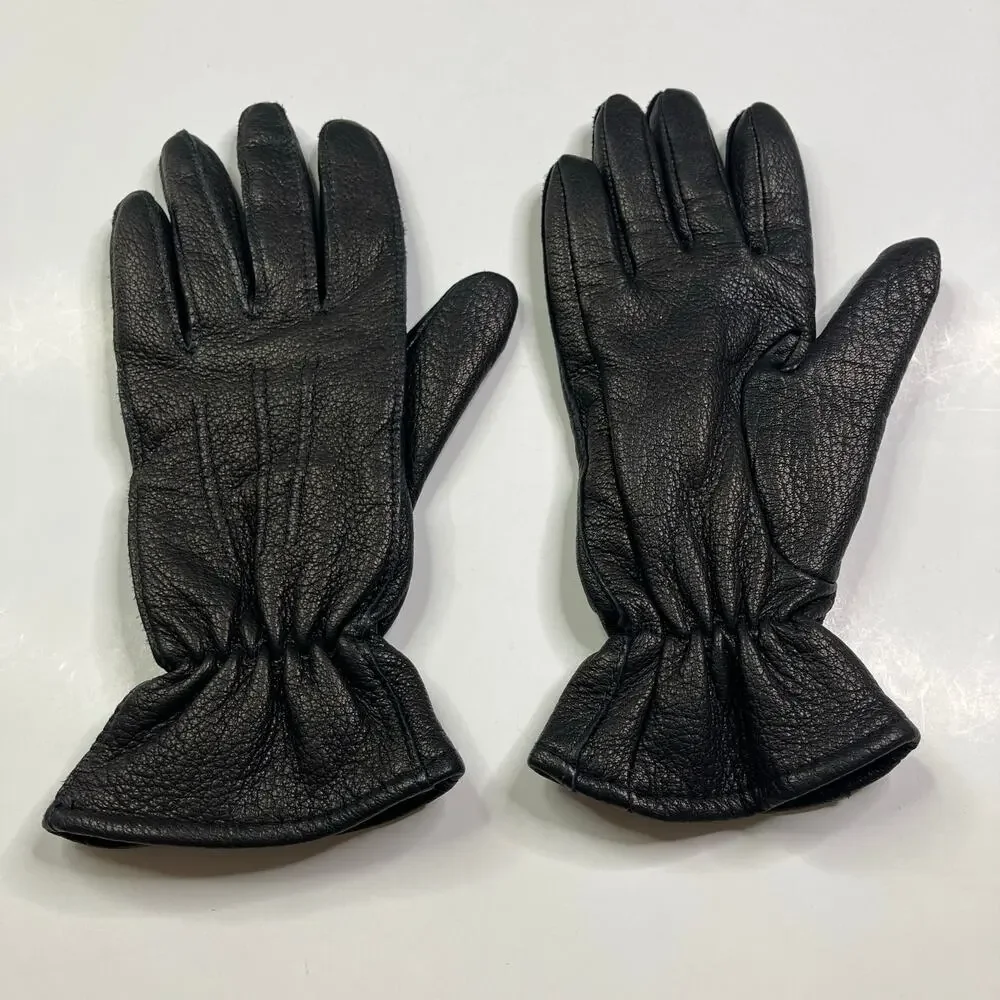 Vintage black leather